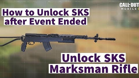 How to unlock SKS rifle in CallofDuty Mobile after the event ended/S2 | SKS Unlocked