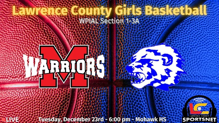 Mohawk Warriors vs. Ellwood City Wolverines - Girls Basketball - WPIAL Sec. 1-3A - Dec. 23, 2025
