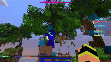 Emil3716 hack in the skywars of the serveur " Hivemc"