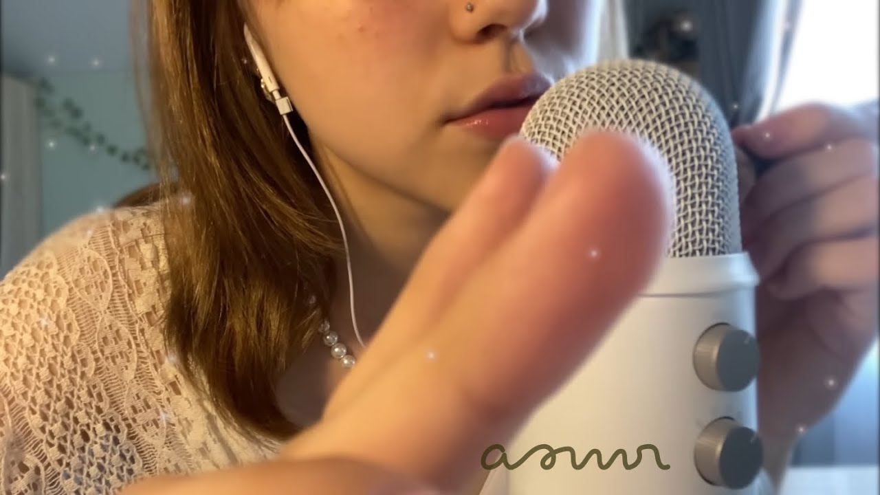 ASMR ~ paintbrush + mouth sounds (100% tingles)