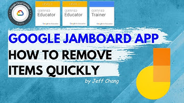 Google Jamboard App - How to remove items quickly?