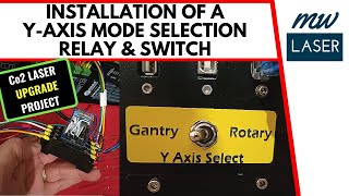 Laser Y Axis Selector Relay - Rotary Axis &amp; Gantry Axis