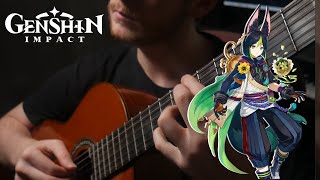 Genshin Impact  - Tighnari Theme  (Flickering Shadows of Trees) - Sumeru Fingerstyle Guitar Cover