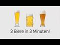 Pils, Helles, Weißbier: 3 deutsche Biere in 3 Minuten erklärt!