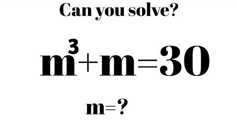 Can You Solve This Math Olympiad Problem/// Find the value of m