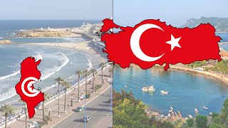 Tunisia & Turkey - Flag Map Speedpaint