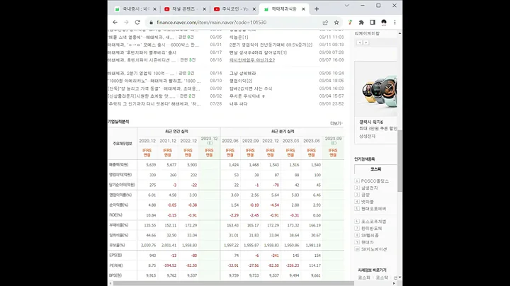 101530해태제과식품 주가 전망 및 차트 분석