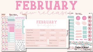 February NEW Releases | Budget &amp; Planning Kits | Sara Marie Stickers |