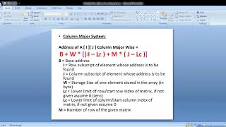 Address calculation # Array # C Programming # CSE #Computer Science # Campus_Writen_Test  #GATE &NET