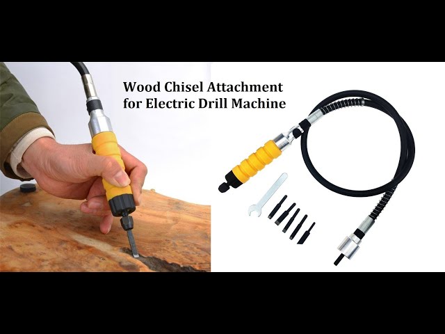 Wood Carving Attachment for Drill machine