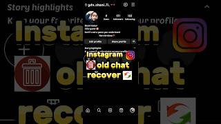 Instagram old chat recovery || how to recover deleted chats on Instagram #shorts screenshot 5