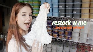 Restock my Slime Shop with me - HUGE RESTOCK EDITION //parakeetslimes