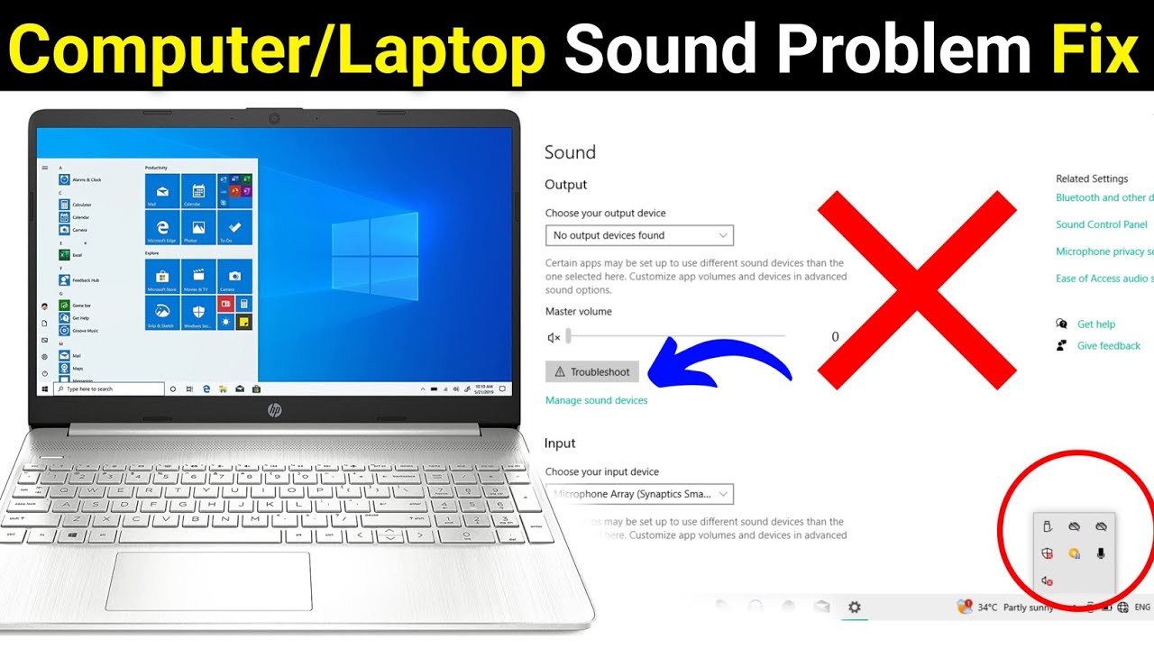 Fix computer sound problem | Computer me sound problem fix kaise kare ...