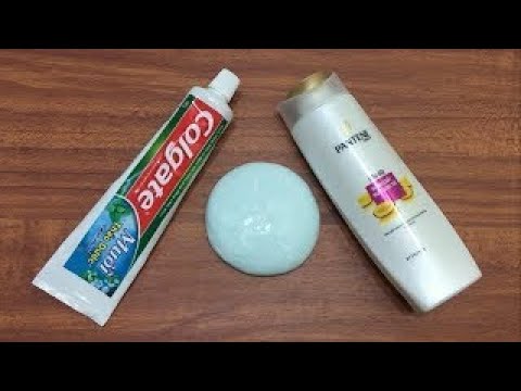 Colgate Toothpaste And Shampoo Slime How To Make Slime Shampoo Salt And Toothpaste No Gl 2017