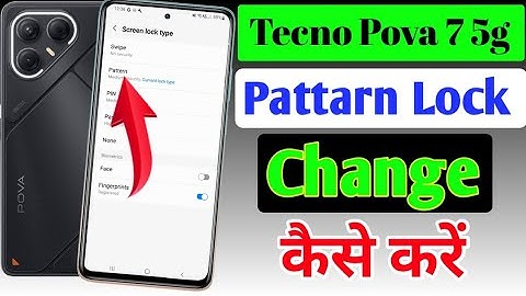 How to change pattern lock in Tecno pova 7 5g | Screen lock | Tecno pova 7 5g me password change
