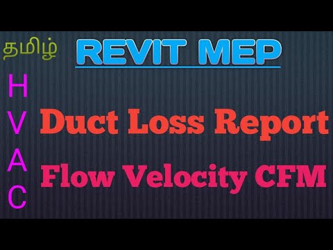 MEP - DUCT Pressure loss report | Open connections | HVAC Report ...