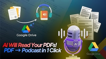 Google Drive Gets AI Audio Summaries! | Listen to Your PDFs Like a Podcast 🎧
