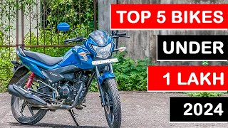 Top 5 Bikes Under 1 lakh 2024 | Best Bike Under 1 lakh 2024 | Bikes Under 1 Lakh | March 2024