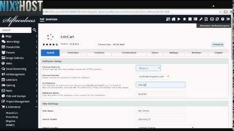 Installing Litecart with Softaculous in cPanel