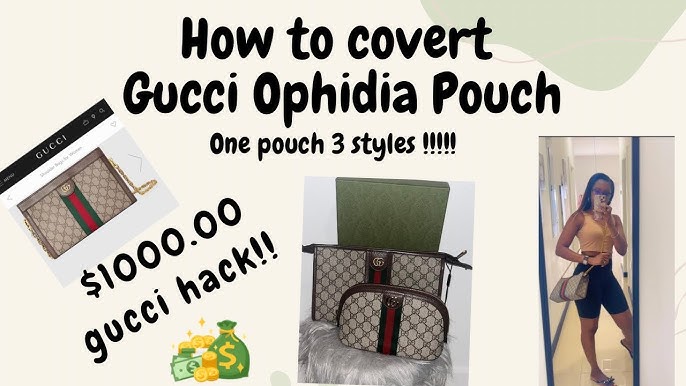 HOW TO MAKE transform my LV Cosmetic Pouch PM ($6xx) & NICE NANO ($9xx) to  a cross body bag ! HACK 