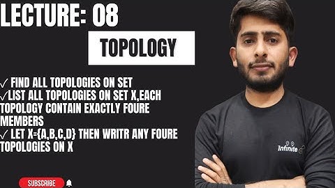 List of all four-member topologies on set X||how to find topologies on set X={a,b,c,d}||Set topology