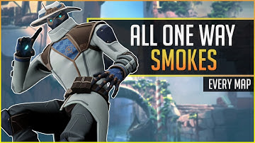 Valorant: ALL Cypher ONE Way Smokes on EVERY Map - The COMPLETE Collection - ALL Cypher One Ways