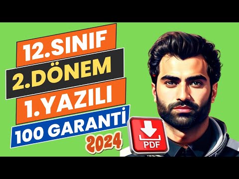 12. SINIF İNGİLİZCE 2. DÖNEM 1. YAZILI SORULARI | YENİ SINAV SİSTEMİ | 2023-2024