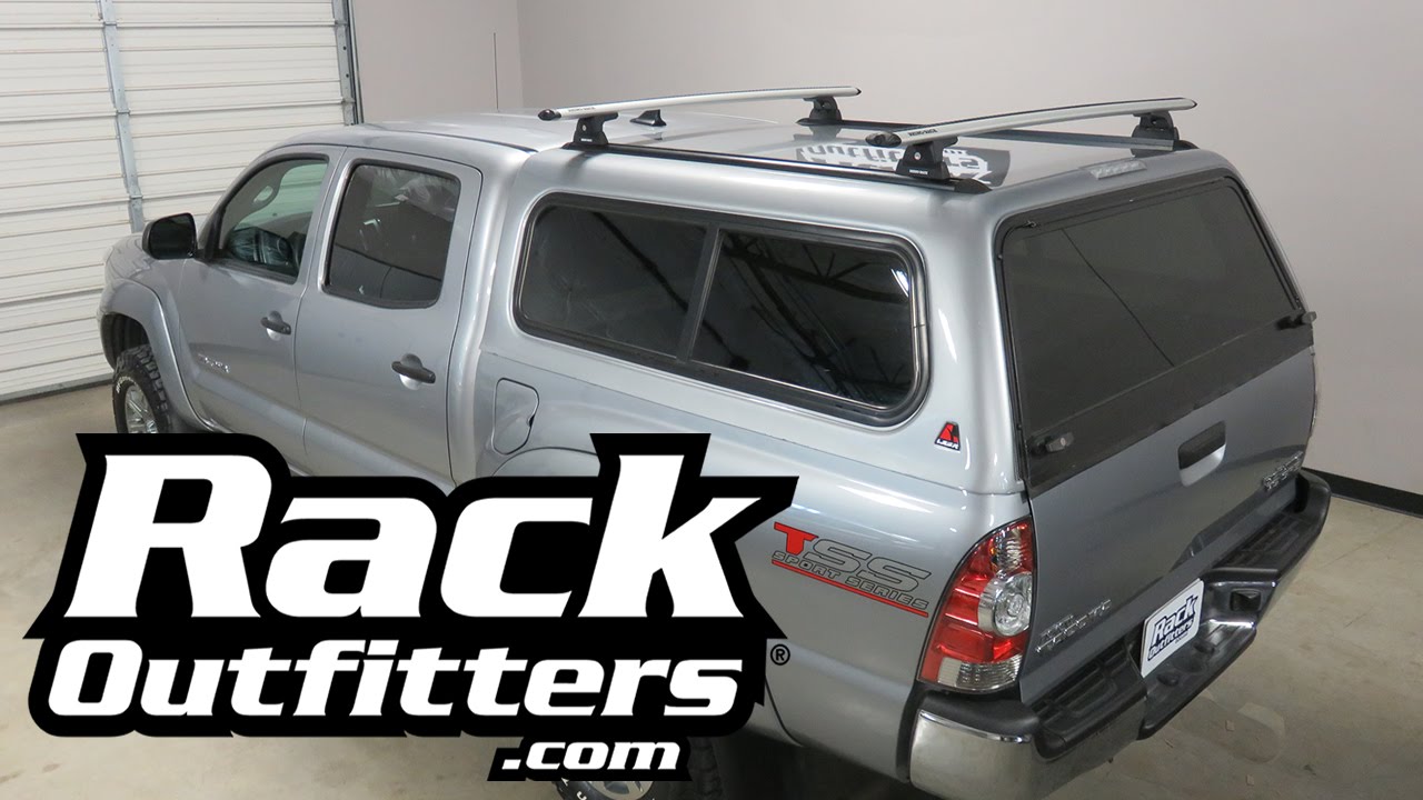 Toyota Tacoma Leer Camper Shell With Rhino Rack Vortex Rlt600 Roof Rack