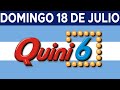 Resultados del Quini 6 del Domingo 18 de Julio de 2021 🎉