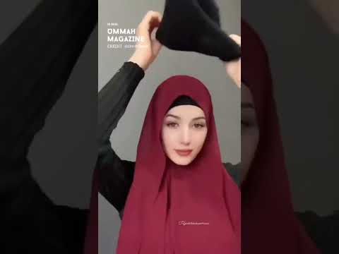 Hijab Tutorial | New Style  | Ummah Magazine  #shorts #hijab #hijabstyle