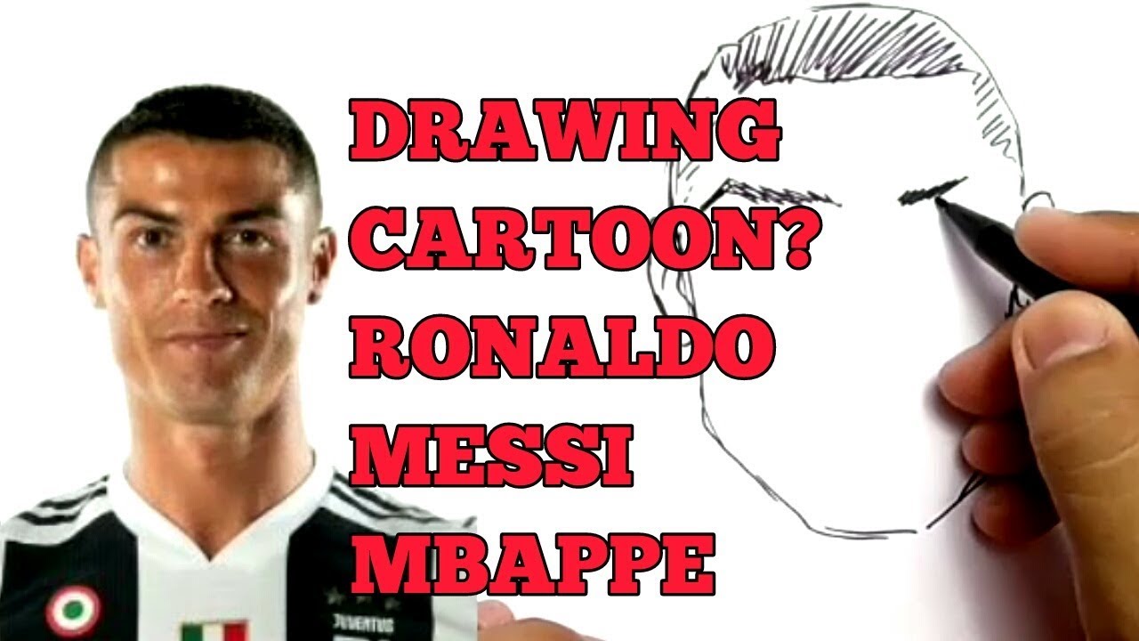 Cara Menggambar Kartun Wajah Cristiano Ronaldo Cr7