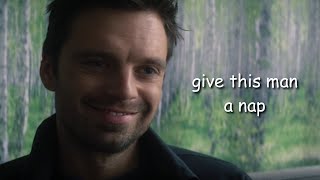 bucky barnes being a tired and sassy old man for 4 minutes straight