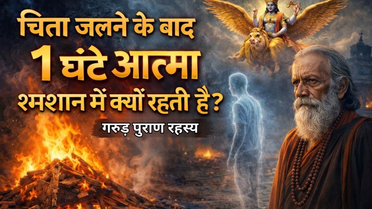 चिता जलने के बाद आत्मा 1 घंटे तक शमशान में क्यों खड़ी रहती है? | गरुड़ पुराण का रहस्य