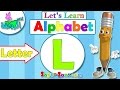 اناشيد الروضة - تعليم الاطفال - الحروف الانجليزية - بدون موسيقى - ABC for kids - Letter (L)