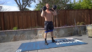 Glute Loop Dual DB Front Squats