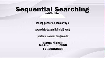 Sequential Searching Pemrograman Java Netbeans