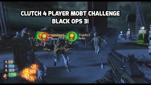 Black Ops 3 - Mob of The Dead: Bridge Challenge 4 Player Clutch Full Gameplay