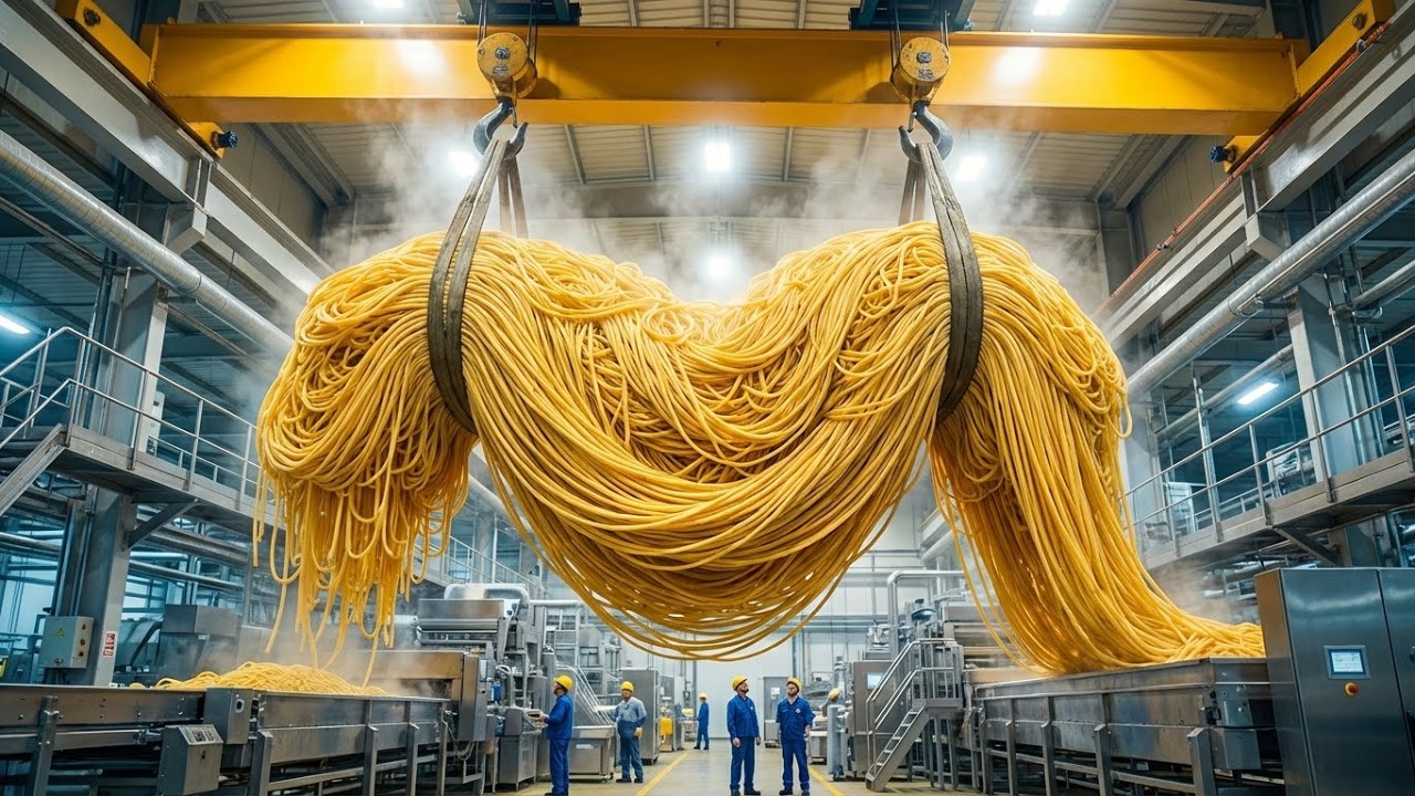 Inside the World’s Biggest Pasta Factory: From Flour to Food (Full Process)