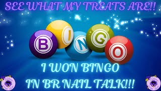 BINGO!! I won the last BR Nail Talk Bingo game so come see what was in my treat box! @BlueRoseNails