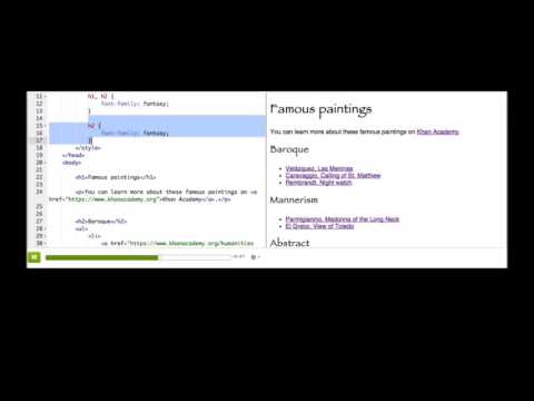 Raggruppare i selettori CSS | Khan Academy