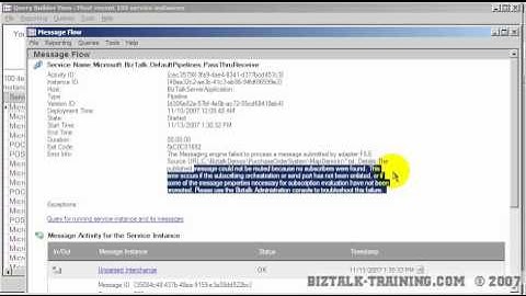 BizTalk 2006/R2 - 08-03 Debugging Exceptions (in an Orchestration)