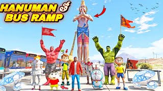 SUPER HEROES BUS  RAMP CHALLENGE WITH HANUMAN IN GTAV  #black7plays