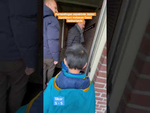 Pertandingan sepakbola junior. Apeldoorn melawan Oene di Belanda #hidupdibelanda #sepakbola