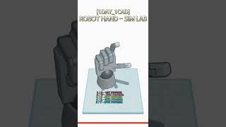 [1DAY_1CAD] ROBOT HAND - SIM LAB #shorts #tinkercad #project