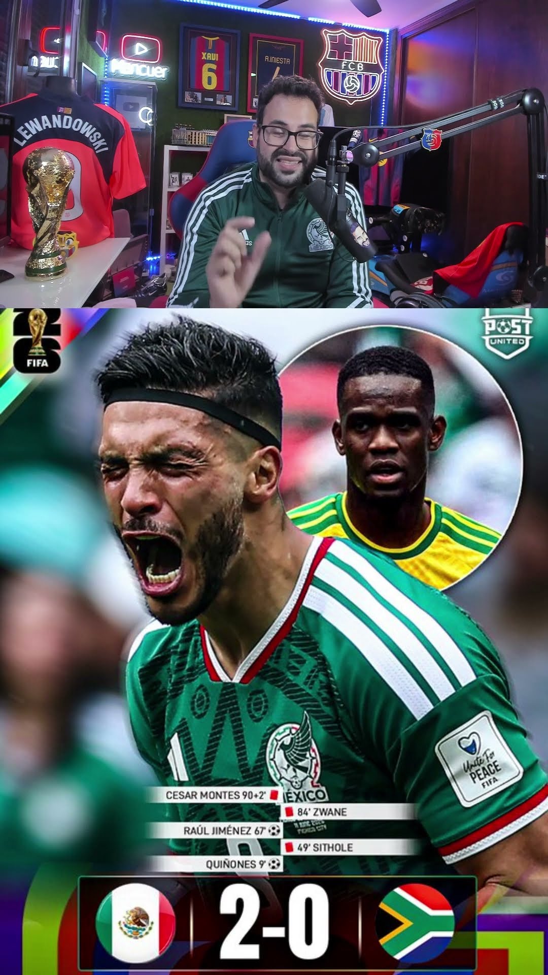 México gana en el debut del mundial #mexico #mundial #worldcup #futbol #mancuer  #shortvideo