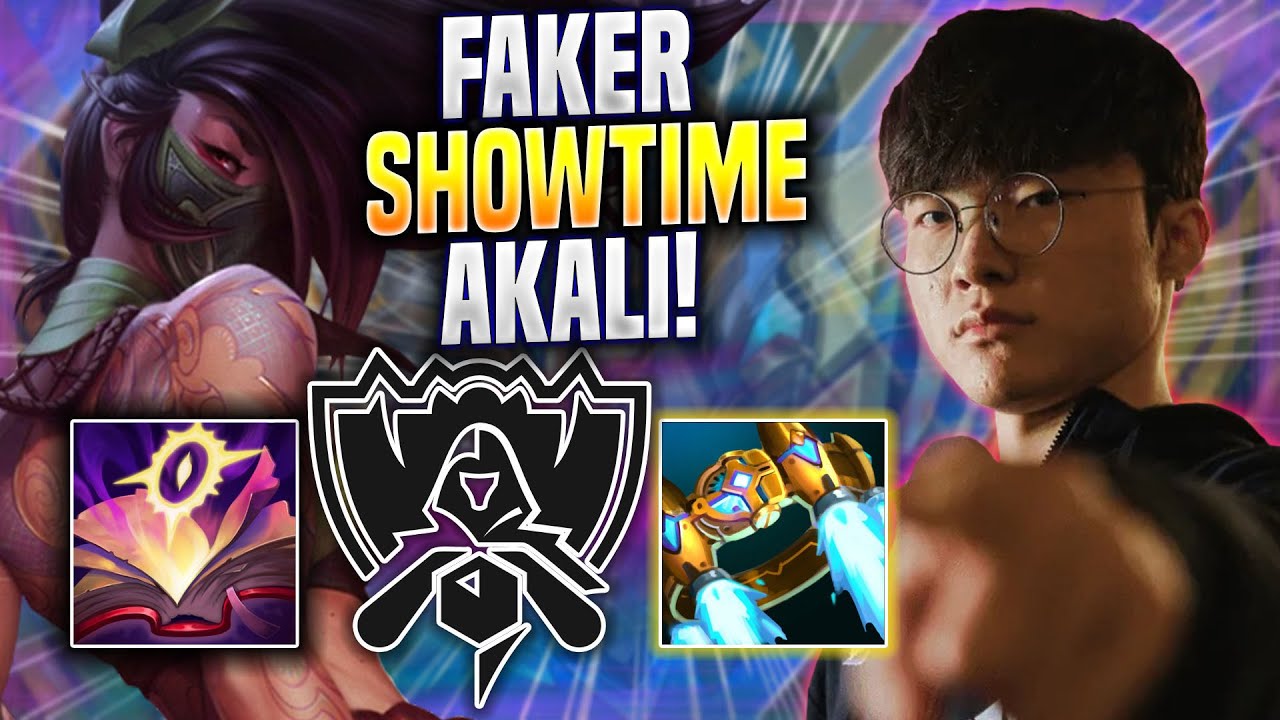 FAKER SHOWTIME WITH AKALI! - T1 Faker Plays Akali MID vs Syndra ...