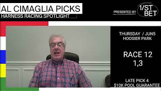 Al Cimaglia: Hoosier Park Harness Picks | Thursday, June 5, 2025