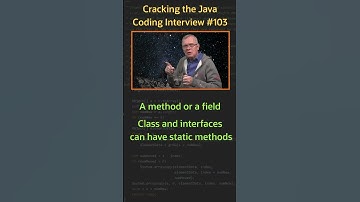 What does static mean? - Cracking the Java Coding Interview
