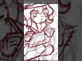 下書きを描く【イラストメイキング】#Shorts