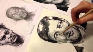 KDOARTS - video 40 - drawing in the style of Vince Low